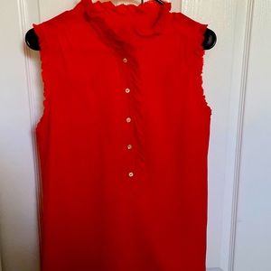 J.Crew red sleeveless top.